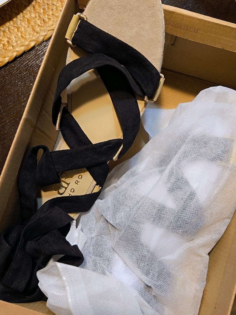 Black Wrap Sandal by